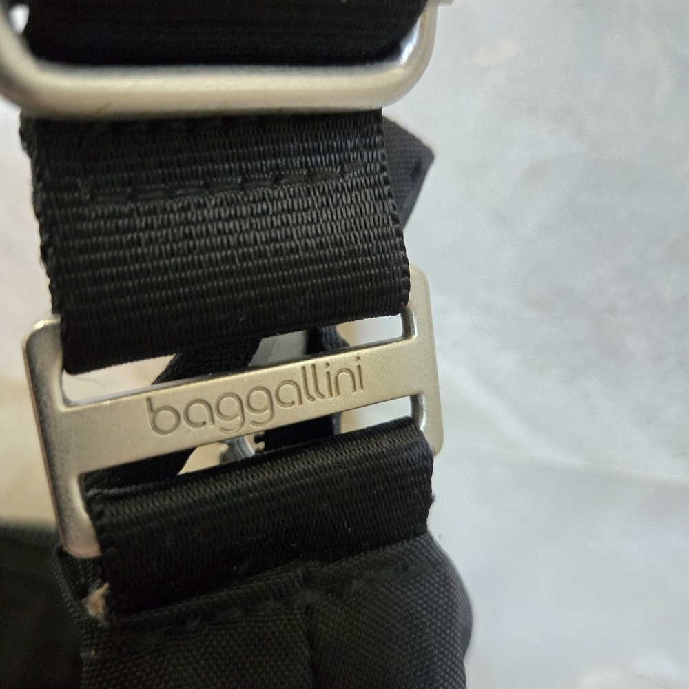 Baggallini Black Crossbody Bag with Silver Accents - Picture 4 of 11